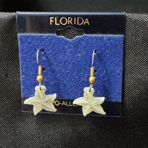 Erge Starfish Earrings with Gold Accents